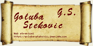 Goluba Steković vizit kartica